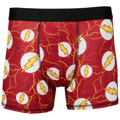 The Flash Logo Electric Men's Underwear Boxer Briefs Red - Image 1 of 4
