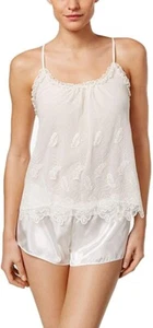 Flora Nikrooz Ophelia Embroidered Cami and Shorts Pajama Set, Ivory, Size Small - Picture 1 of 1