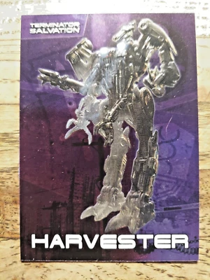 TERMINATOR SALVATION EMBOSSED FOIL CARD #8 OF 9 "HARVESTER" TOPPS 2009 - Image 1 of 4