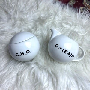 Propaganda Sugar Coffee Creamer Art Periodic Table Chemistry Home Decor - Imagen 1 de 10