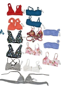 14 PAIR Shade & Shore Bikini Top - SIZE L - 14-Pack - Wholesale - Clearance - Picture 1 of 20