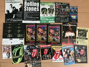ROLLING STONES Japan flyer mini-poster x19! Jagger Richards SHINE A LIGHT 60s ++ - Picture 1 of 11