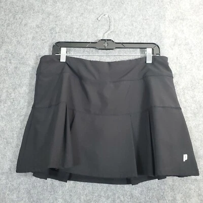 Prince Black Tennis Golf Skort Pull on 2 Pockets Size Large Sports Shorts L - Image 1 of 4