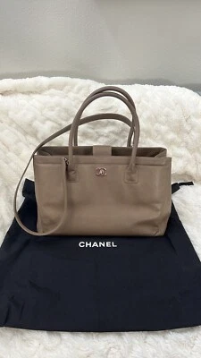 AUTHENTIC Chanel Executive Cert Tote Taupe (RARE COLOR) - Image 1 of 4