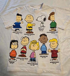 Lacoste X Peanuts Unisex T Shirt White Kids Size 8 - Picture 1 of 8