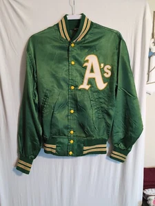 Vintage Men's M 1970's West Wind Oakland A's Satin Coaches Jacket - Picture 1 of 9