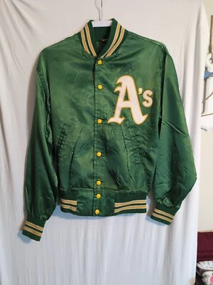Vintage Men's M 1970's West Wind Oakland A's Satin Coaches Jacket - Image 1 of 4