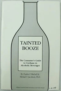 Tainted Booze Guide Urethane Alcoholic Beverages Science Book Mitchell Jacobson - Picture 1 of 7
