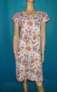 Bensimon Dress Cotton Mixed Floral Low Waist Size: M - Picture 1 of 5