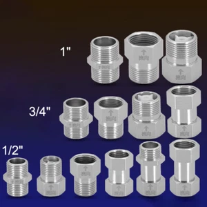 Rückschlagventil Messing vernickelt 1/2" 3/4" 1"  Druckluft Wasser Fitting - Picture 1 of 20