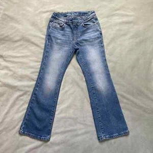 Old Navy Boot Cut Built In Tough Flared Girls Jeans Size 8 Adjustable - Picture 1 of 4