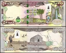 Iraqi Dinar 100,000 (2 X 50,000) Crisp 2020, Consecutive & Uncirculated! IQD