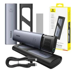 Baseus FlyJoy Grey SSD Enclosure - High-Speed USB-C to SATA for Secure, Porta... - Picture 1 of 1