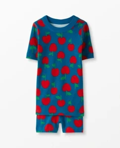 3T HANNA ANDERSSON Herbst Blumen Kostüm Pyjama kurze Unterhosen NEU Muster im Ruhestand - Bild 1 von 2