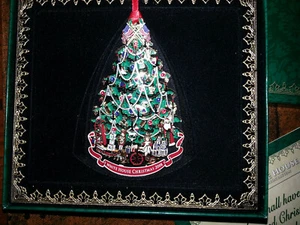 2008 Oficial Casa Blanca Adorno Árbol de Navidad Oro Luces NUEVAS en CAJA - Imagen 1 de 2