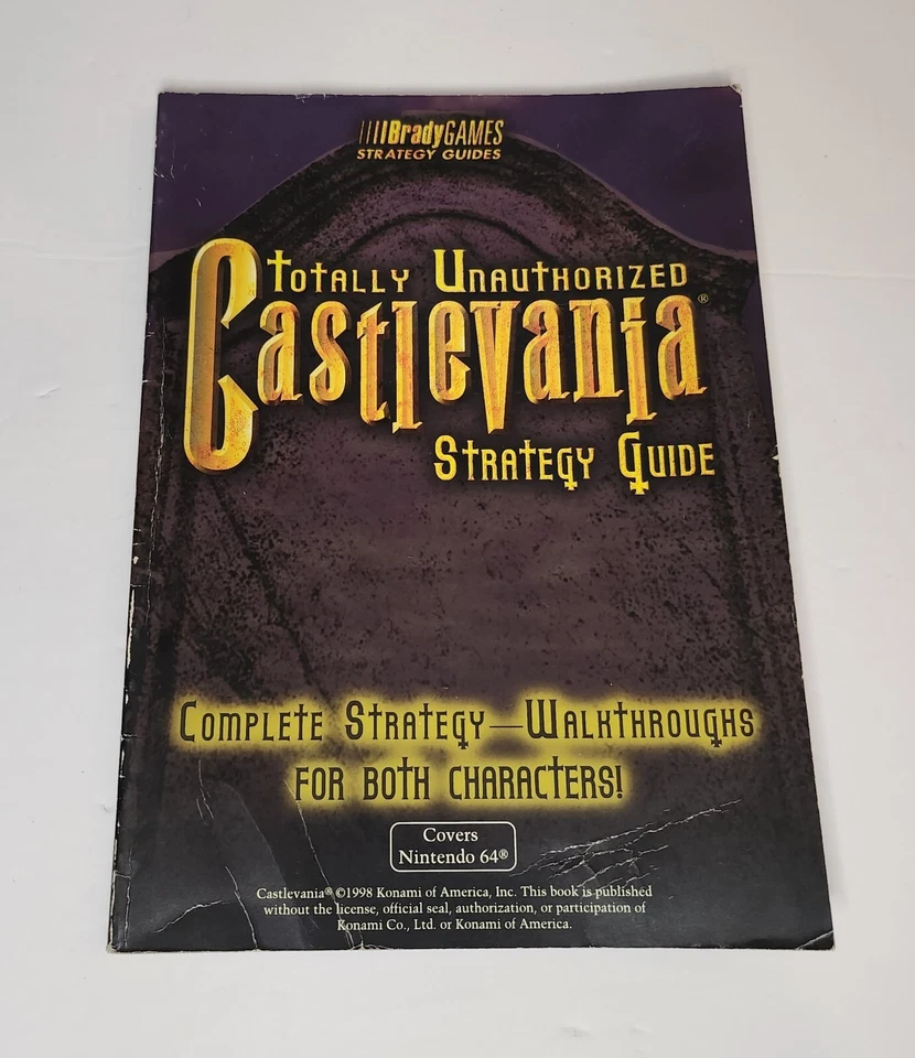 Castlevania Brady Games Strategy Guide Totalmente Sin Autorizado (Cubiertas Nintendo 64) Foto 1 de 4