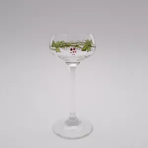 Art Nouveau - Bicchiere da liquore con decoro foglie di vite. Theresienthal, 1900 circa. - Foto 1 di 5