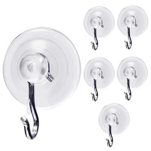 Suction Cup Wall Hooks For Hanging All Purpose Hook Wall Hangers Without Nails H - Picture 1 of 9
