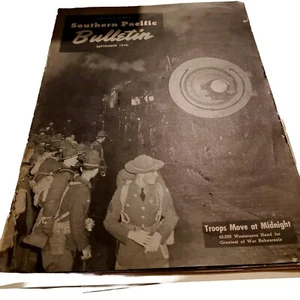 1941 Magazine Ephemera Southern Pacific RR Bulletin-Pacific Lines Employee War - Picture 1 of 4
