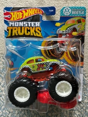 Hot Wheels Monster Trucks Freestyle Wreckers Volkswagen Beetle 2024 verde Foto 1 de 2