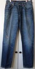 DONDUP Brighton carrot-fit slim distressed denim jeans size 29W Made in Italy