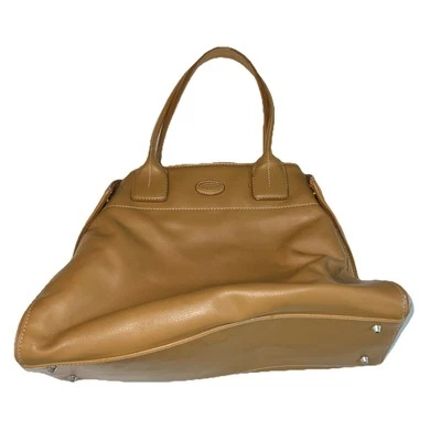 Vintage Tod's Large Tote Handbag Smooth Light Brown Leather - Image 1 of 4