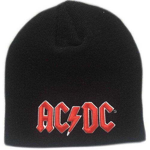 AC/DC Beanie Hat classic Red 3D Band Logo Hells Bells new Official ...