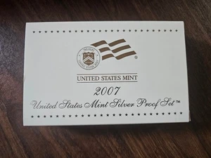 2007 US Mint Silver Proof Set in "Unopened" Box with COA and Presidential Coins - Picture 1 of 3