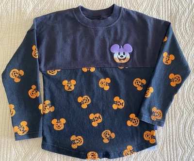 Disney Spirit Jersey Mickey Mouse Halloween Jack-o-lantern Glow in Dark Youth S - Image 1 of 4