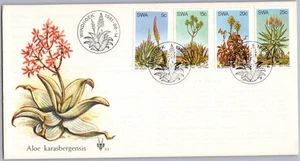 SWA 1981 Aloe Flora FDC Dick Findlay Scott B143-146 Windhoek Cancel - Bild 1 von 2