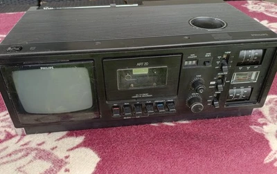 Philips Art 20, Fernseher TV-Radiokassettenrecorder, Tape-Deck-TV-Kombi - Bild 1 von 4