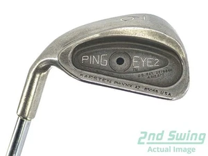 Ping Eye 2 Single Iron 9 Iron Ping Stock Steel Shaft Steel Stiff Left Handed Bla - Picture 1 of 10