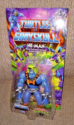 Figura de acción He-Man Turtles of Grayskull MOTU TMNT masters the universe sellada Foto 1 de 2