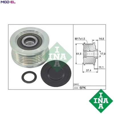 ALTERNATOR FREEWHEEL CLUTCH 535 0348 10 FOR FIAT MAREA/Weekend MULTIPLA BRAVO - Image 1 of 4