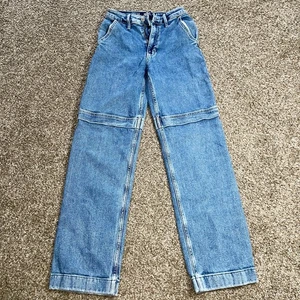 Hollister Jeans Damen 24X31 Ultra High Rise Dad Jeans Vintage Stretch Utility - Bild 1 von 8