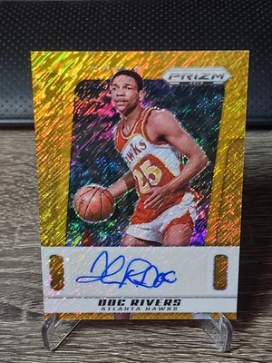 2024-25 Prizm Deca Gold Shimmer FOTL Doc Rivers Hawks HOF AUTO /10 SSP - Image 1 of 2