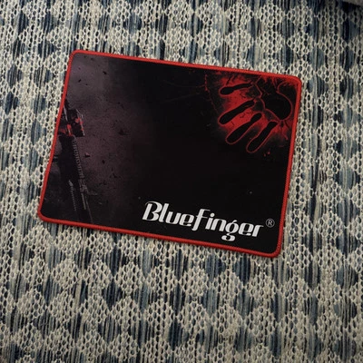 Black And Red. Bluefinger Gaming Mouse Pad. Lightly Used. - Image 1 of 2
