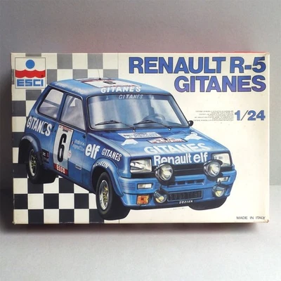 Kit modellino in plastica per auto da corsa Esci Ertl 1/24 renault R-5 Gitanes - Immagine 1 di 4