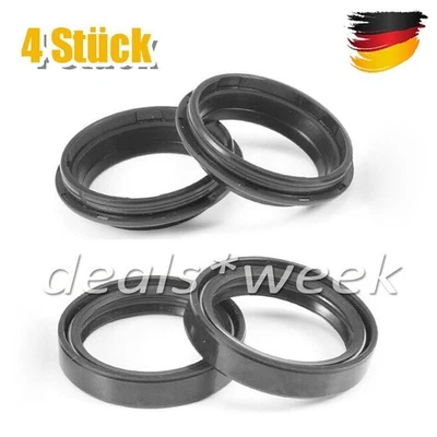 4 Stck Gabel Simmerring Satz mit Staubkappen 43 x 54 x 11 mm Für Motorrad - Bild 1 von 4