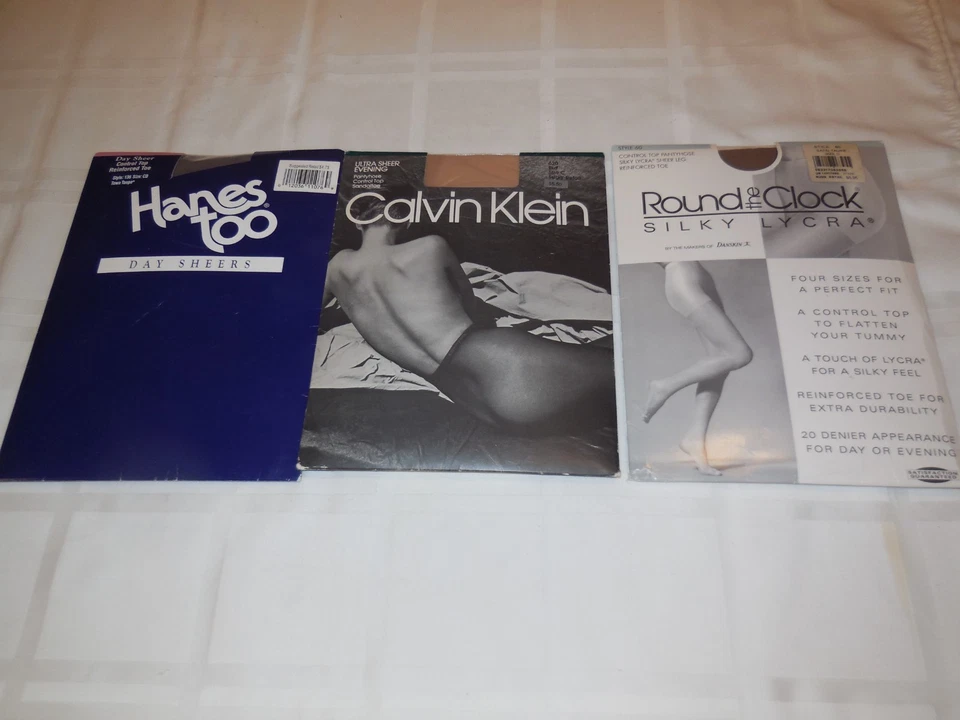 Lote de 3 pantimedias. Tallas CD, C, D. Todo en estado nuevo. Varias marcas Foto 1 de 1