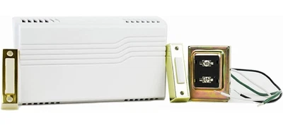 Timbre eléctrico 2 tonos con transformador y botón iluminado Foto 1 de 4