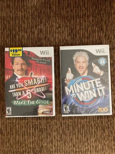 2 giochi Wii NUOVI SIGILLATI più intelligenti di una quinta elementare? E minuto per vincerlo CIB - Foto 1 di 5