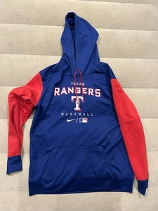 Nike Texas Rangers Herren XL Hoodie Pullover Blau Rot  - Bild 1 von 7