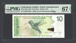 Netherlands Antilles 10 Gulden 1-2-2014 P28g Uncirculated Grade 67 - Picture 1 of 2