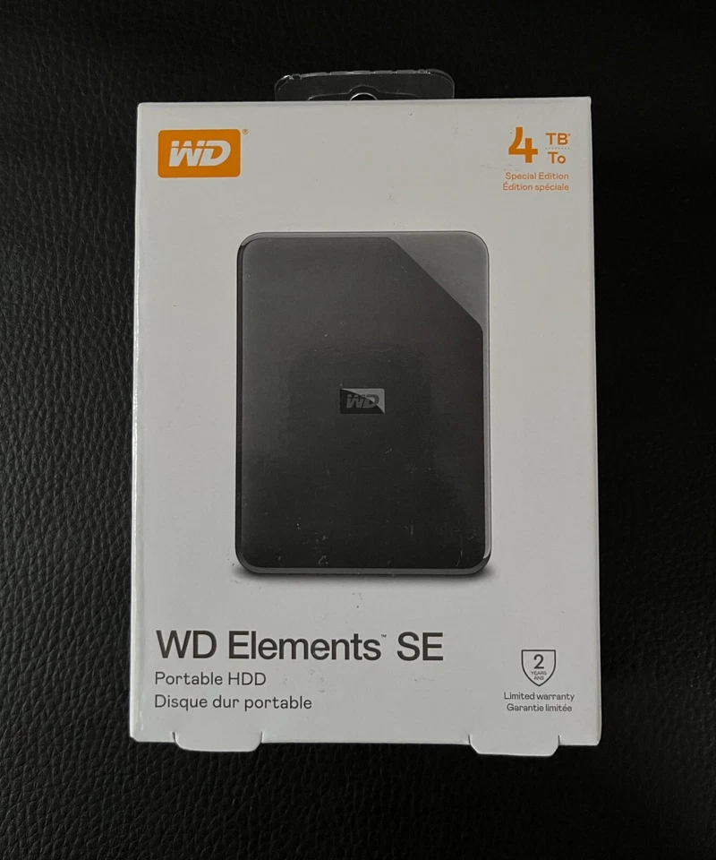 Western Digital External Hard Drive WDBJRT0040BBK-WESN 4 TB HDD - Image 1 of 1