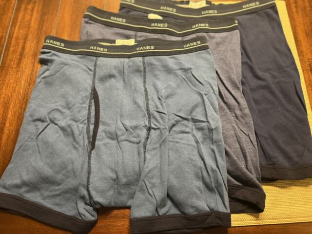 Hanes Men 4 Pack Boxer Briefs Comfort Flex Fit Ultra Soft Cotton