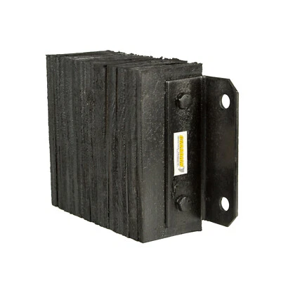14" W x 10" H x 4-1/2" D Guardian Horizontal Laminated Rubber Dock Bumper - Image 1 of 4
