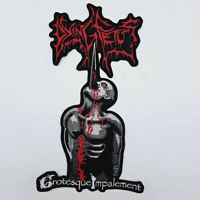 DYING FETUS  Grotesque Impalement LOGO EMBROIDERED BACK PATCH - Image 1 of 2