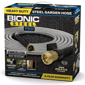 Bionic Steel Pro Tubo da Giardino in Metallo Acciaio Inox 304 Resistente - 4 Misure! - Foto 1 di 10