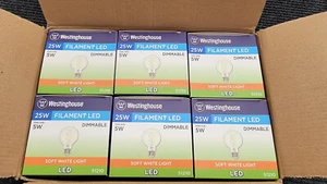 Westinghouse Pack of (6) - 5 Watt G25 Medium (E26) LED Bulbs | 5121020 - Picture 1 of 6